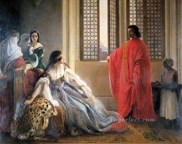 フランチェスコ・ヘイズ Painting - カテリーナ・コルナーロ キプロスの王座から追放 ロマン主義 フランチェスコ・ヘイズ